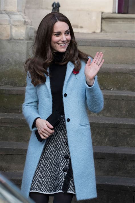 Kate Middleton in the Mulberry Coat and Dolce & Gabbana Skirt